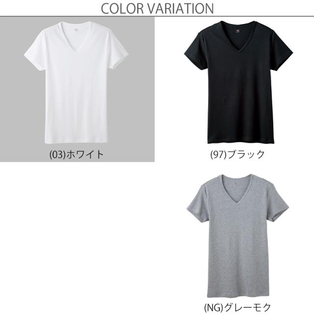 グンゼ tシャツ メンズ インナー 半袖 綿100% vネック M〜3L