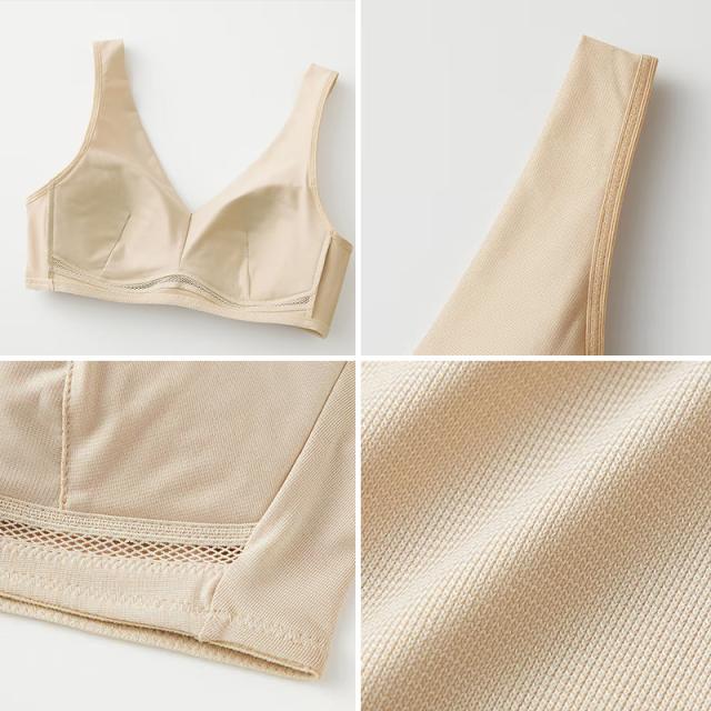 グンゼ クールマジック ノンワイヤーブラジャー レディース 夏 ブラジャー 吸汗速乾 M L LL