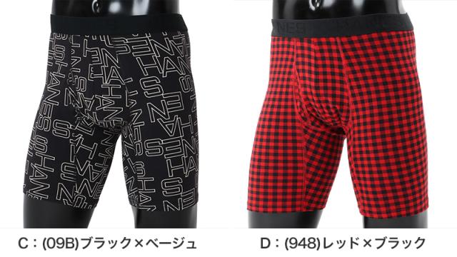 ボクサーブリーフ メンズ 下着 ヘインズ 前開き パンツ ムレ S M L LL (在庫限り)