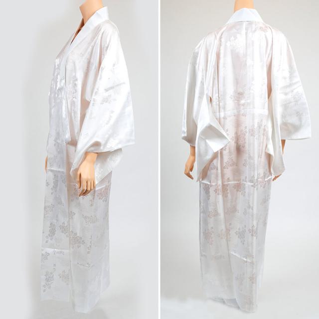 婦人用 ポリエステル100％ 半衿付き 綸子 長襦袢 東衿 M・L (和装呉服) (取寄せ)