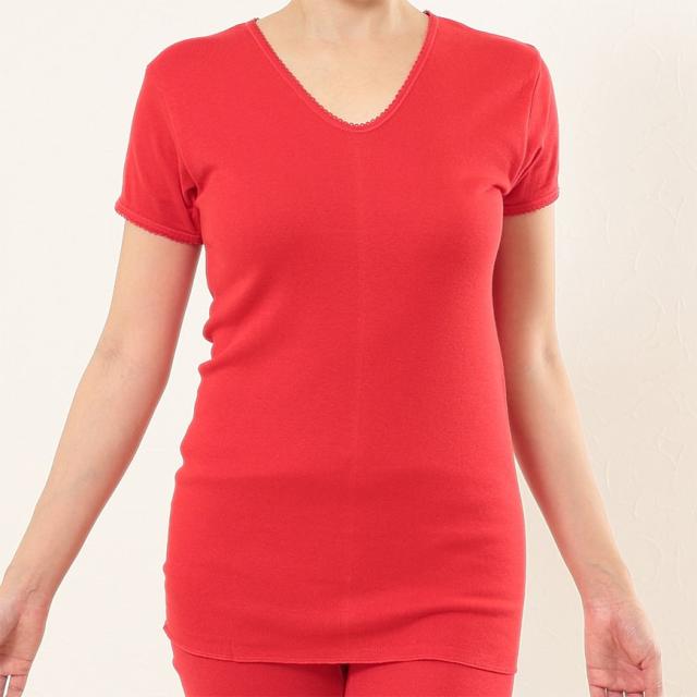 赤下着 レディース 半袖シャツ M L LL