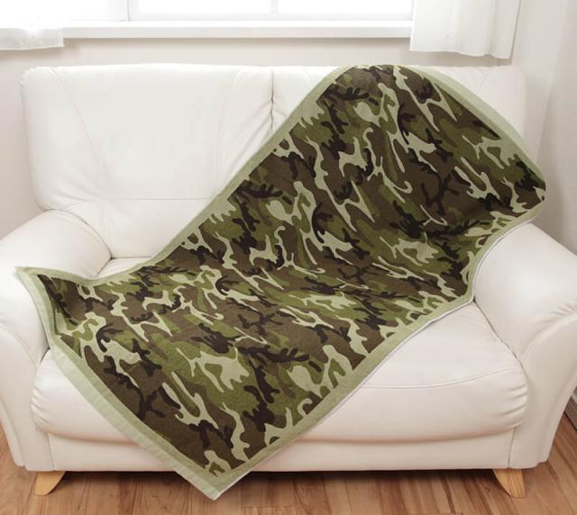 バスタオル カモフラージュ柄 迷彩 約130cm×70cm (在庫限り)