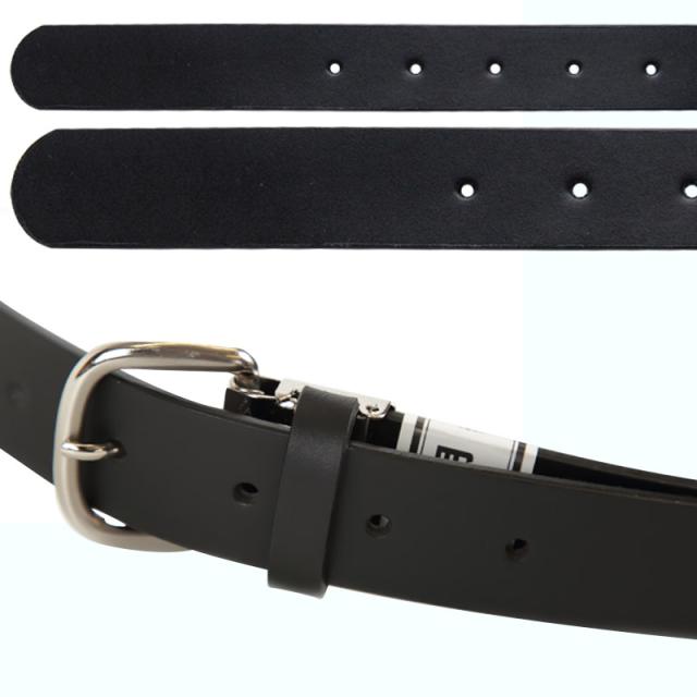 学生用ベルト(牛革・ピンタイプ・コードバン・サイドステッチなし) 103cm・115cm