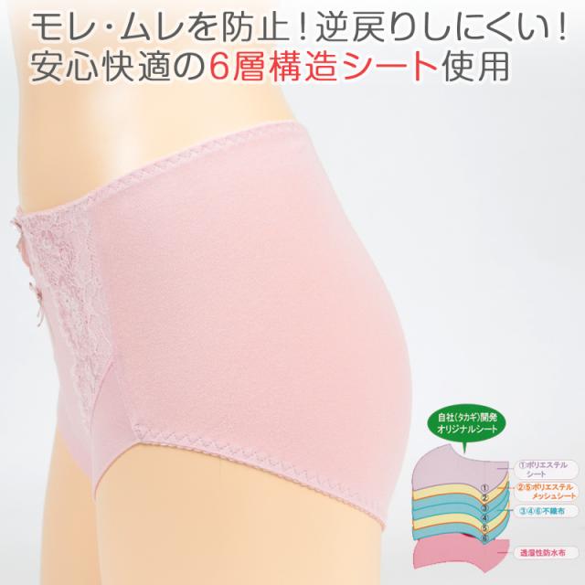 失禁ショーツ 婦人 ケアショーツ 5cc M〜3L (在庫限り)