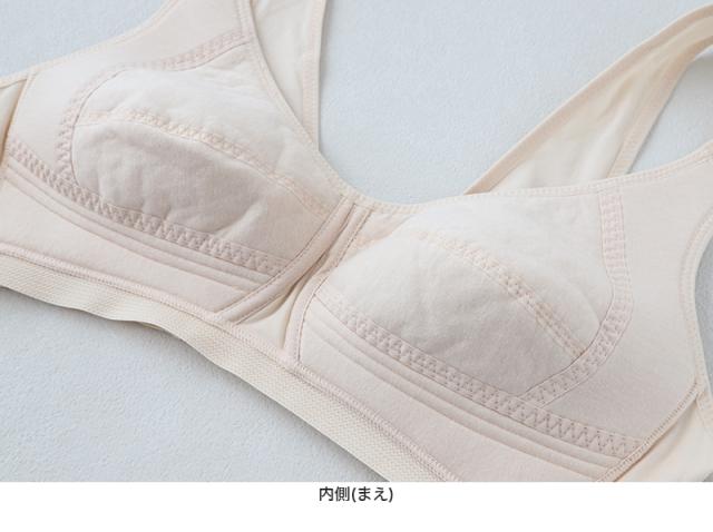 24時間ブラ ノンワイヤーブラ ナイトブラ 綿 レディース M〜LL