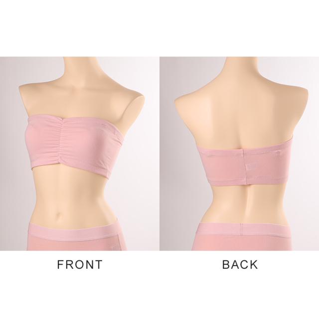 チューブトップ カップ付 ブラジャー S M L LL 3L 4L