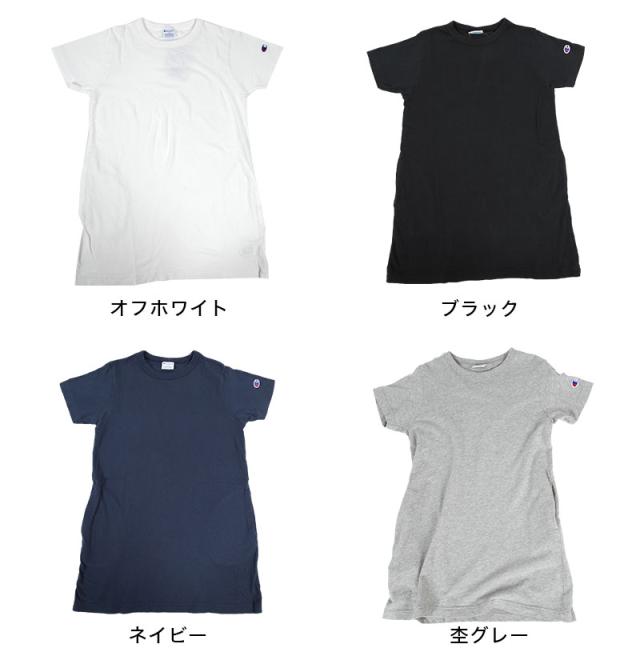 キッズ ワンピース 半袖 子供服 女の子 チュニック丈 チャンピオン 90cm〜140cm (在庫限り)