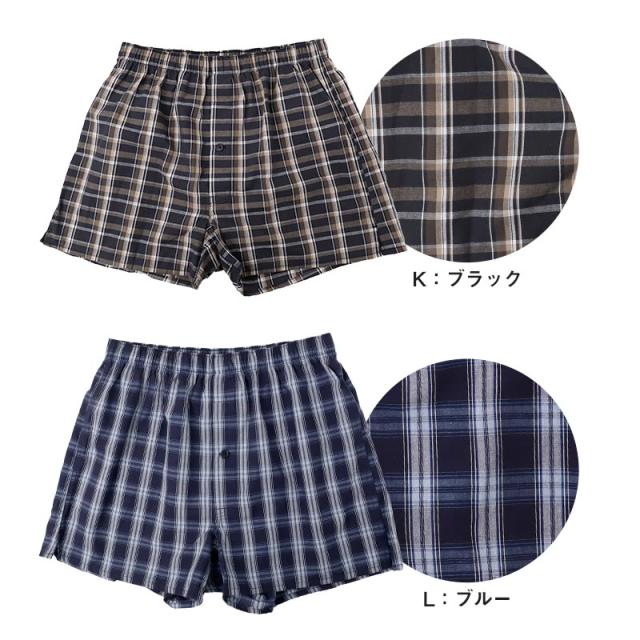尿漏れ 布帛トランクス 前あき 尿漏れパンツ 男性用 メンズ 軽失禁 尿もれ 本体綿100% M L LL