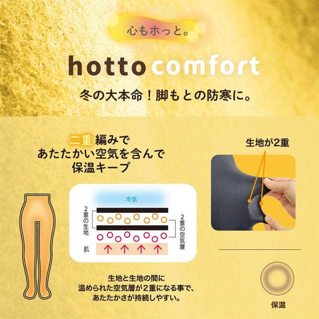 タイツ レディース 保温 二重編み アツギ 防寒 厚手 冬 180デニール M-L L-LL (在庫限り)