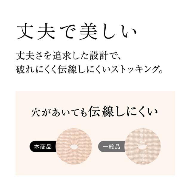 グンゼ サブリナ SABRINA タフ ストッキング ひざ下 レディース 黒 肌色 22-25cm