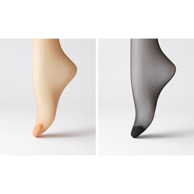 グンゼ サブリナ SABRINA タフ ストッキング ひざ下 レディース 黒 肌色 22-25cm