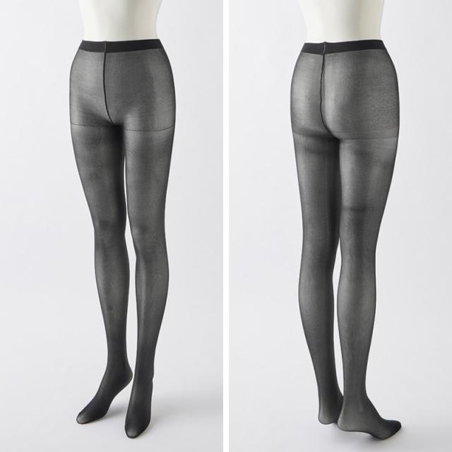 グンゼ tuche ストッキング 柄 黒 肌 トゥシェ M L LL