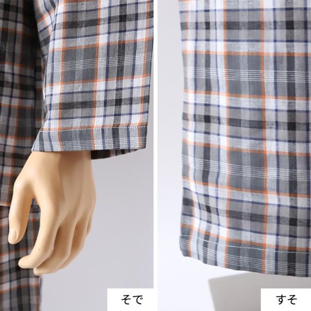 グンゼ パジャマ メンズ 綿100 長袖 春夏用 M〜LL (送料無料) (在庫限り)