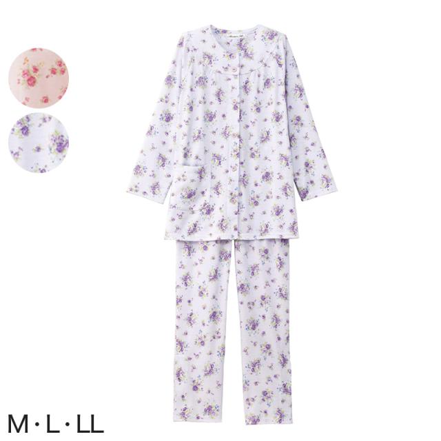 婦人 ワンタッチテープ+腰開きパジャマ 上下セット M〜LL(送料無料) (取寄せ)