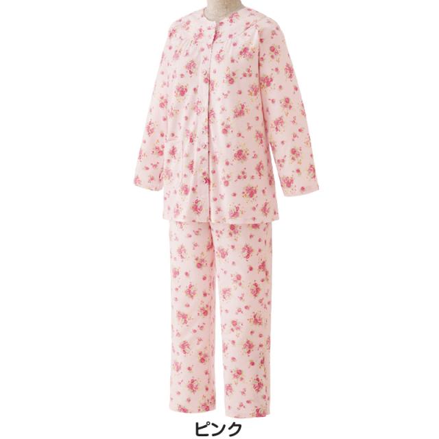 婦人 ワンタッチテープ+腰開きパジャマ 上下セット M〜LL(送料無料) (取寄せ)