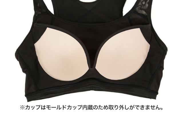 ハーフトップ ブラジャー グンゼ トゥシェ アクティバランス M〜LL
