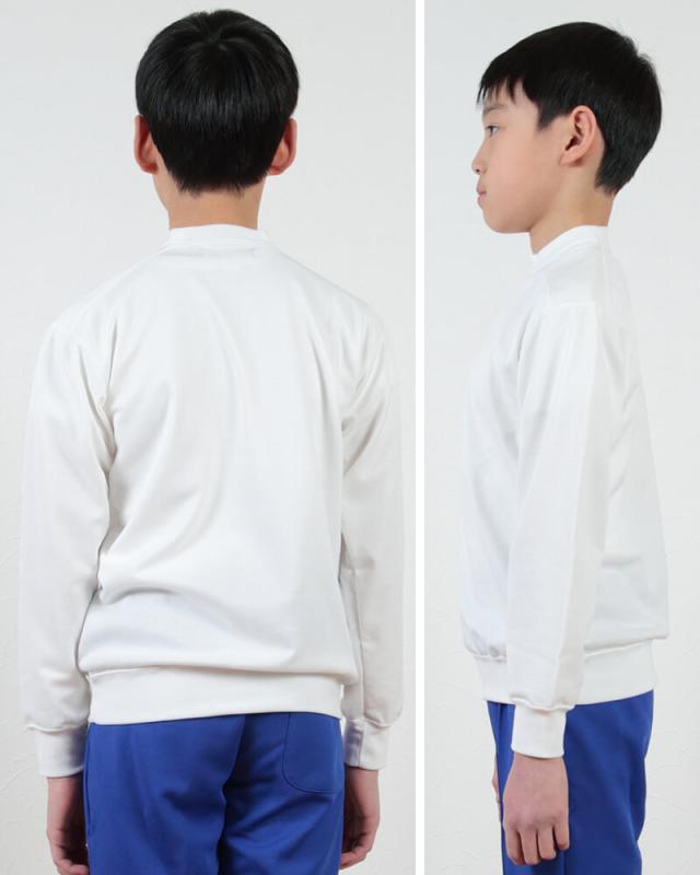 長袖V型シャツ 防汚加工 110〜150cm (取寄せ)