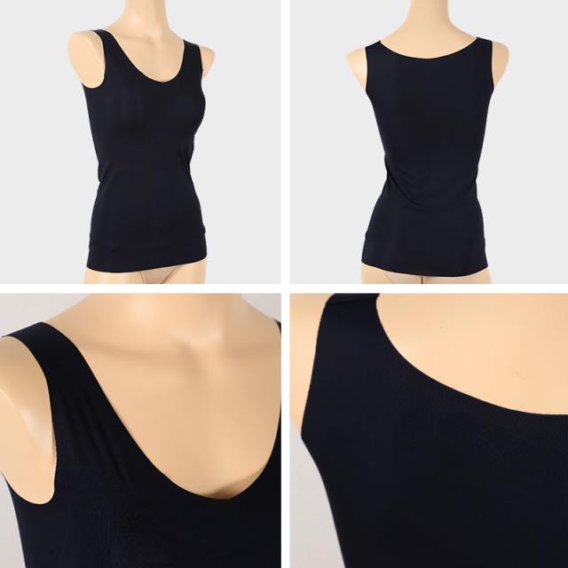 グンゼ キレイラボ パッド付き タンクトップ レディース 完全無縫製 冷感 春夏 M〜LL