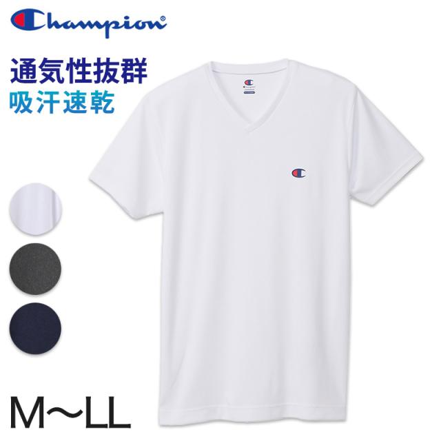Champion メンズ Tシャツ メッシュ Vネック M〜LL