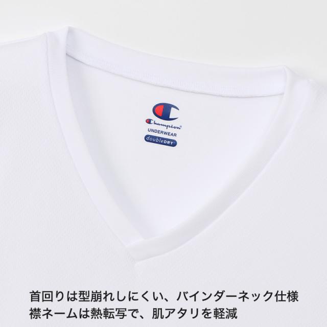 Champion メンズ Tシャツ メッシュ Vネック M〜LL