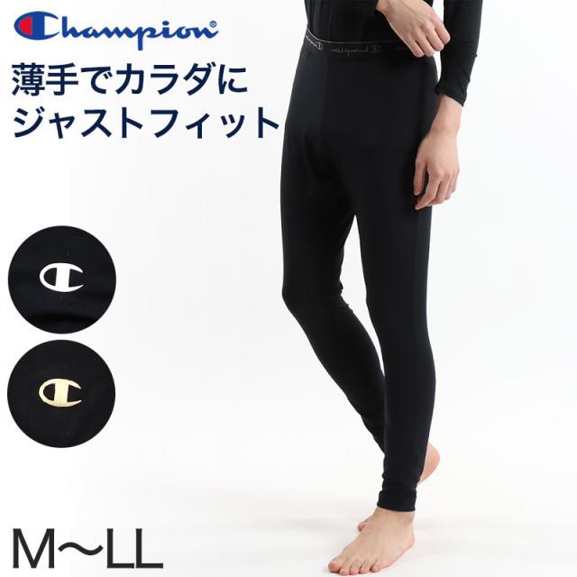Champion メンズ ロングスパッツ 10分丈 レギンス スポーツ タイツ 速乾 uv M〜LL
