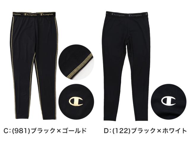 Champion メンズ ロングスパッツ 10分丈 レギンス スポーツ タイツ 速乾 uv M〜LL