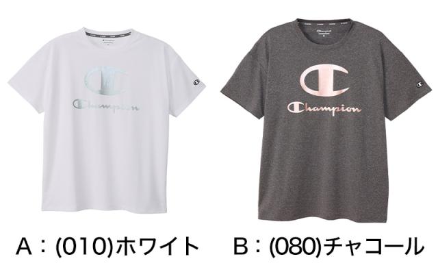 Champion Tシャツ レディース 半袖 婦人 ウエア シャツ トップス M L (在庫限り)