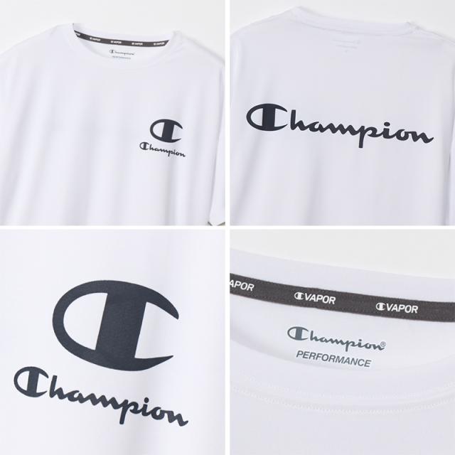Champion レディース クルーネック Tシャツ 短め M・L (在庫限り)