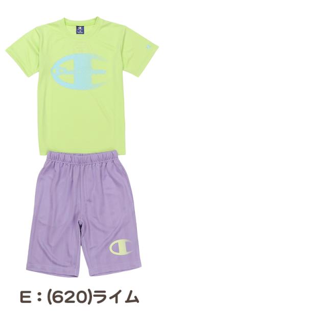 チャンピオン キッズ 半袖 ハーフパンツ 上下 セットアップ 男の子 女の子 110cm〜160cm (在庫限り)