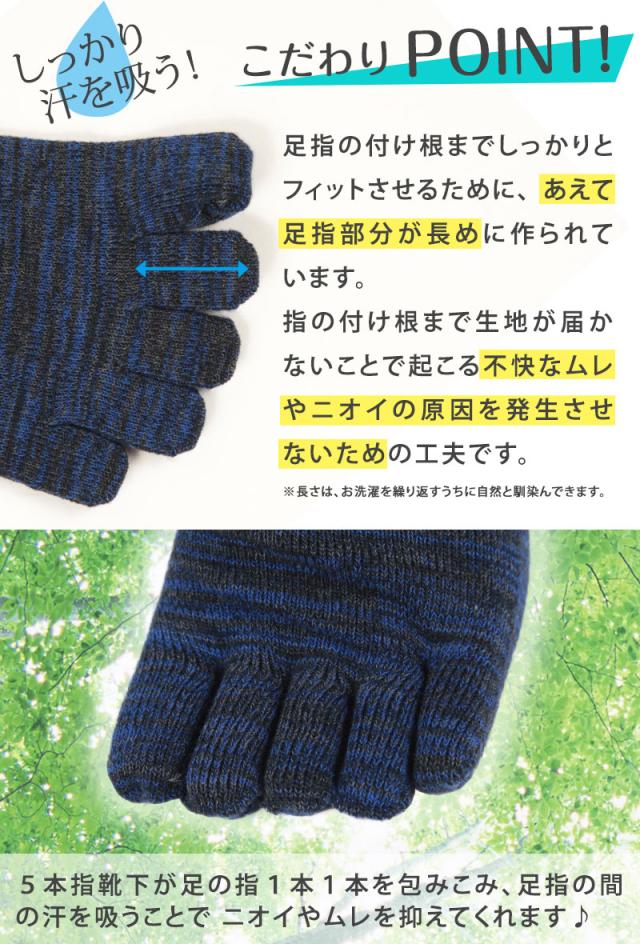5本指ソックス レディース くるぶし スニーカー丈 22-24cm (在庫限り)