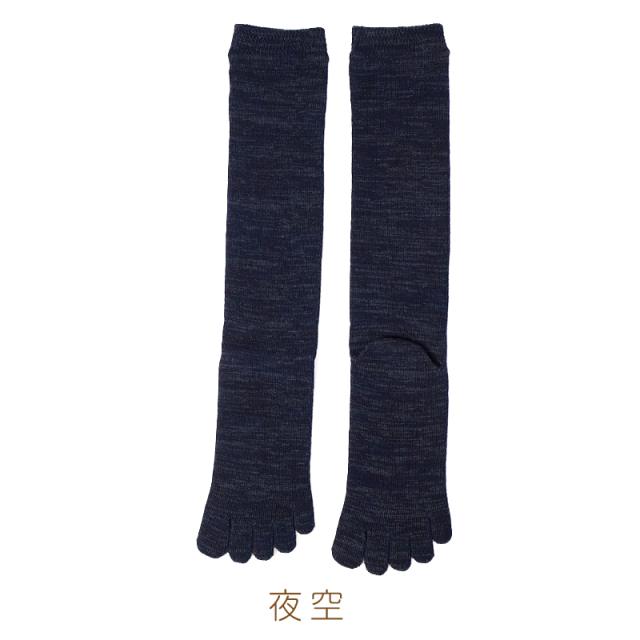 5本指靴下 ハイソックス レディース 23-25cm