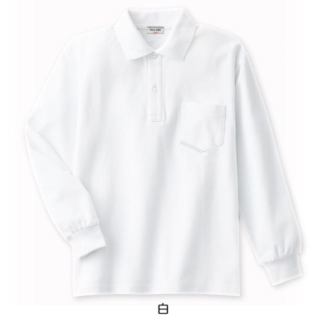 スクール ポロシャツ 長袖 キッズ 鹿の子 100cm〜160cm