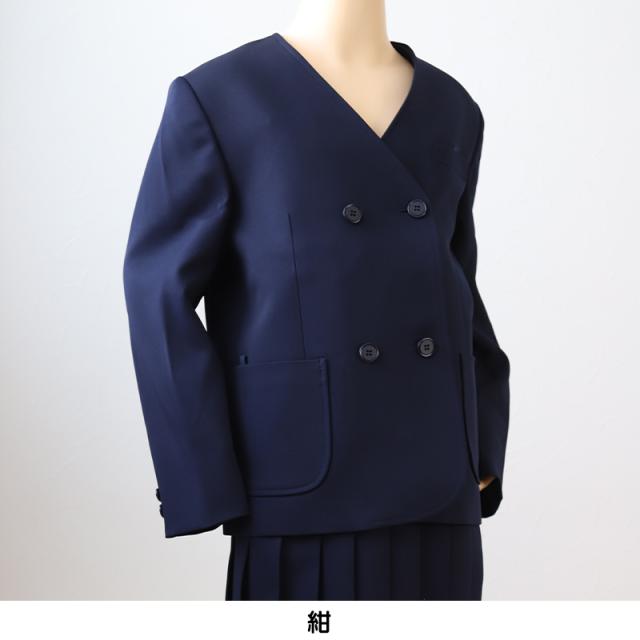 学生服 男女兼用 イートン学生服上衣 ダブル型(A体) 115cmA〜170cmA (送料無料) (取寄せ)