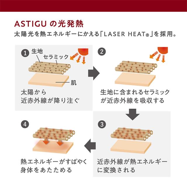 アツギ アスティーグ 暖 発熱タイツ 40デニール やわらかい S-M〜L-LL (在庫限り)