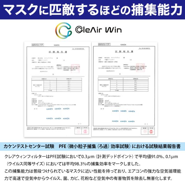 CleAirWin エアコンフィルター家庭用 400×800mm (送料無料)