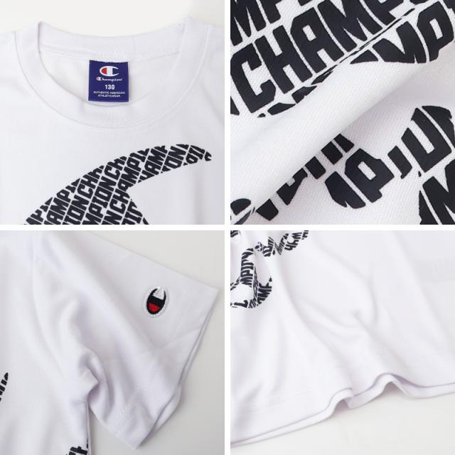 チャンピオン ボーイズ メッシュ クルーネックTシャツ 130cm〜160cm