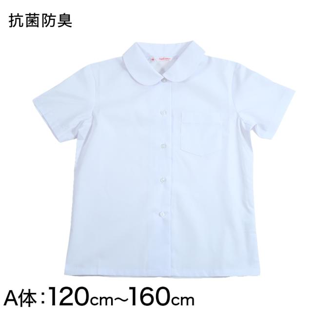 女子ベタ衿 半袖ブラウス 120cmA〜160cmA (取寄せ)