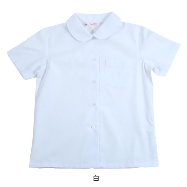 女子ベタ衿 半袖ブラウス 120cmA〜160cmA (取寄せ)