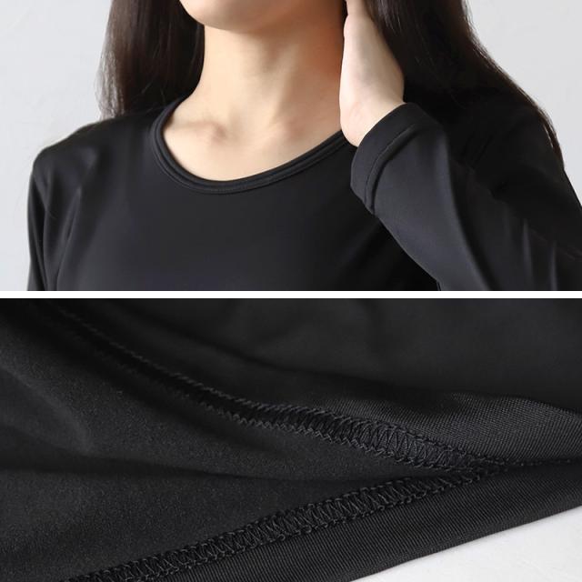 子供 裏起毛 インナー 女の子 8分袖 tシャツ 薄手 クルーネック 100cm〜160cm (在庫限り)