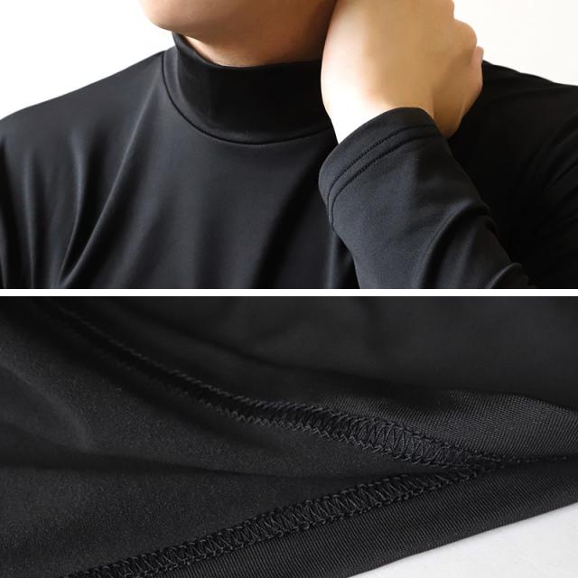 裏起毛 メンズ あったか インナー ハイネック 長袖シャツ S〜LL (在庫限り)