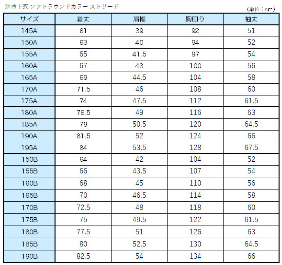 学生服 詰衿上衣 ソフトラウンドカラー ストリード 145cmA〜175cmA (送料無料) (取寄せ)