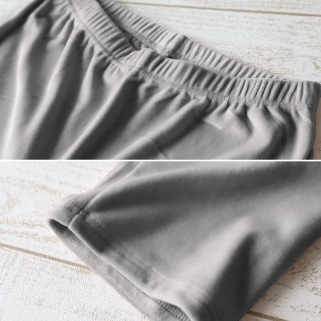 レディース パジャマ ベロア風 ルームウェア 秋冬 ゆったり 上下セット M-L (在庫限り)