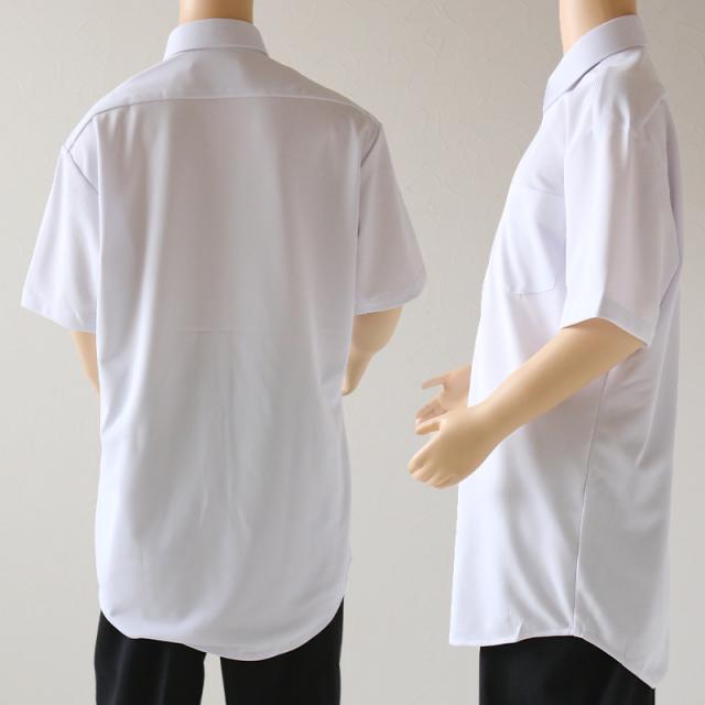 トンボ スクールシャツ 男子 半袖 ストレッチ ニット 学生服 シャツ SS〜BEL