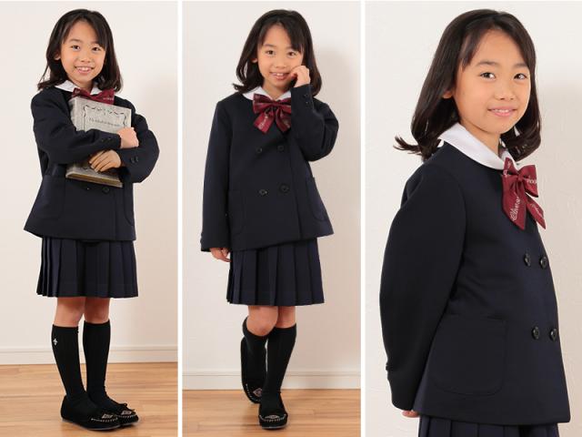 トンボ学生服 男女兼用 イートン通学服上着 ダブル型 120cmA〜130cmA (送料無料) (取寄せ)