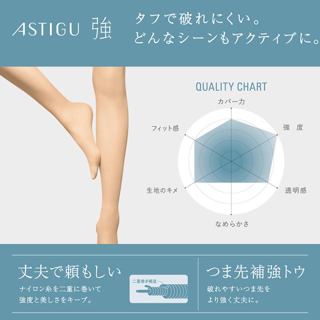 アスティーグ 強 ストッキング レディース パンスト S〜LL