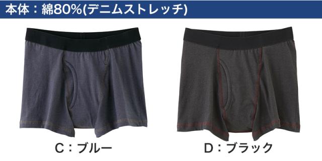 グンゼ 尿じみ対応 ボクサーブリーフ 前開き メンズ M〜LL