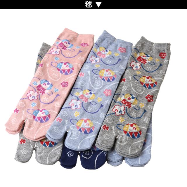 アウトレット 足袋ソックス 日本製 クルー丈 タビソックス 足袋靴下 6足組 22-25cm (在庫限り)