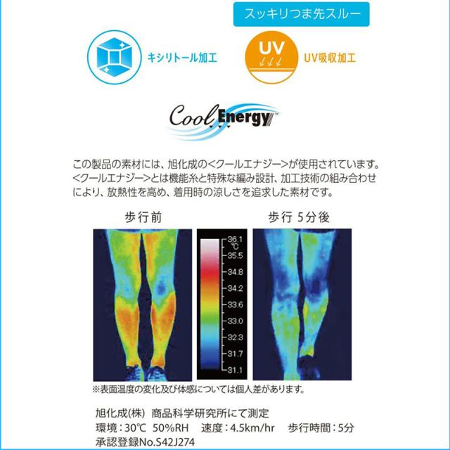 ストッキング パンティストッキング レディース 夏用 3足組 涼感 UV UV吸収加工 抗菌防臭 ノンラン ゾッキ M-L・L-LL