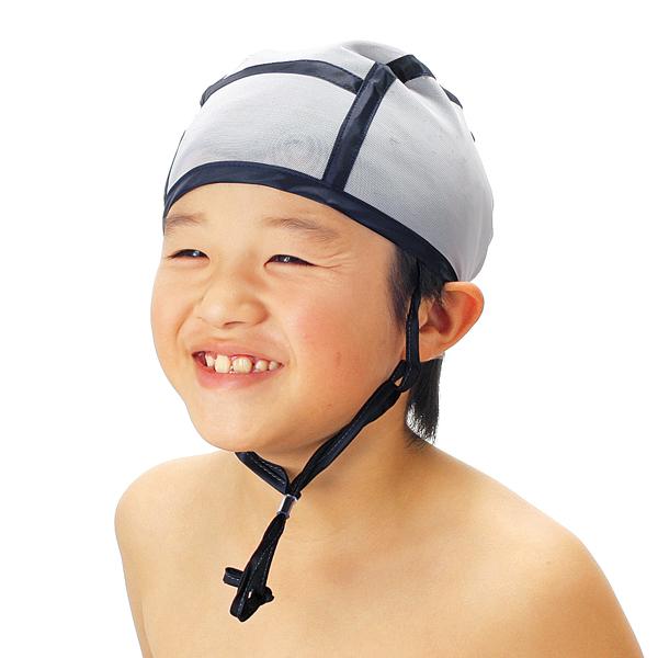 スイムキャップ メッシュ 子ども あごひも付き スクール水着 ジュニア キッズ プール学習 小学生 水泳帽子 かわいい フリー