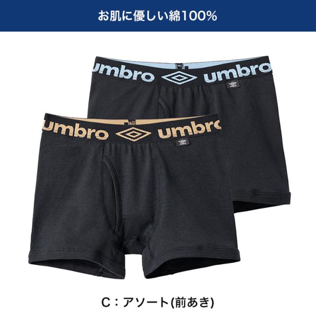 グンゼ umbro ボクサーブリーフ ボクサーパンツ 2枚組 前あき 前とじ M L LL